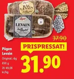 Lidl Pågen Levain erbjuda