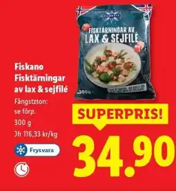 Lidl Fiskano Fisktärningar av lax & sejfilé erbjuda