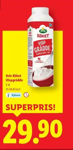 Lidl Arla Köket Vispgrädde erbjuda