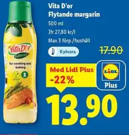 Lidl Vita D'or Flytande margarin erbjuda