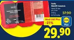 Lidl Saeby Makrill i tomatsås erbjuda