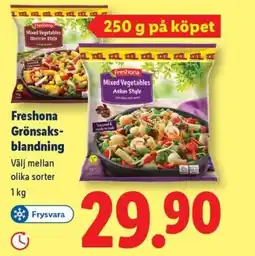 Lidl Freshona Grönsaks- blandning erbjuda