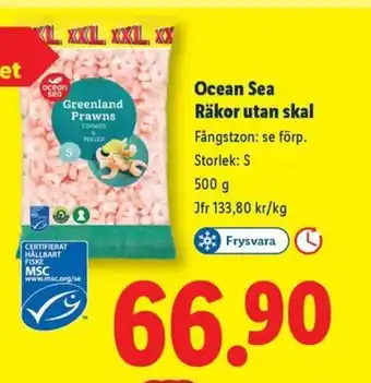 Ocean Sea Räkor utan skal