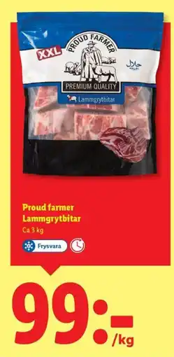 Lidl Proud farmer Lammgrytbitar erbjuda