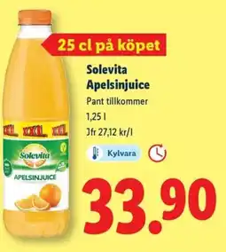 Lidl Solevita Apelsinjuice erbjuda