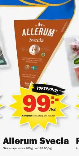 Pekås Allerum Svecia, Medlemspris erbjuda