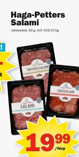 Pekås Haga-Petters Salami erbjuda