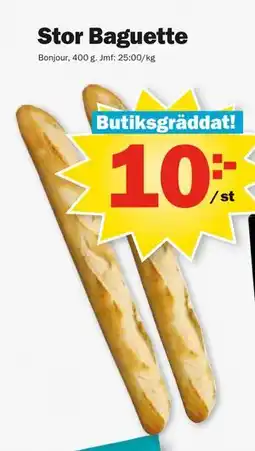 Pekås Stor Baguette erbjuda