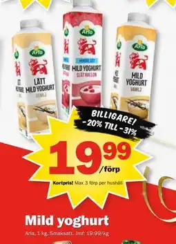 Pekås Mild yoghurt, Medlemspris erbjuda