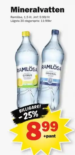 Pekås Mineralvatten erbjuda