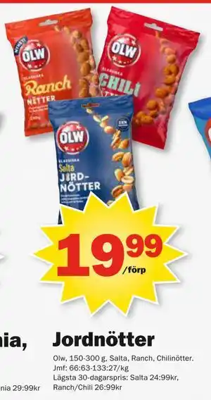 Pekås Jordnötter erbjuda