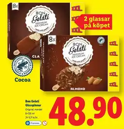 Lidl Bon Gelati Glasspinnar erbjuda