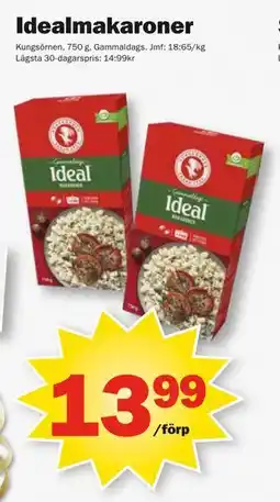 Pekås Idealmakaroner erbjuda