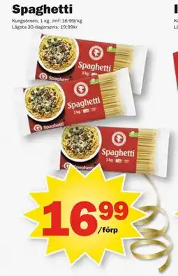 Pekås Spaghetti erbjuda