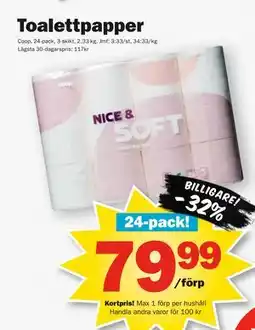 Pekås Toalettpapper, Medlemspris erbjuda