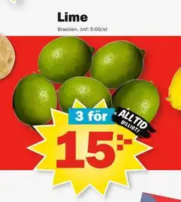 Pekås Lime erbjuda