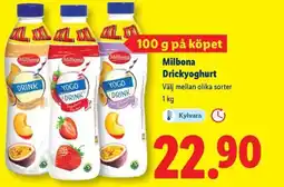 Lidl Milbona Drickyoghurt erbjuda