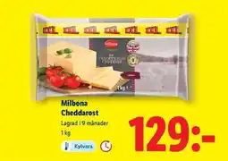 Lidl Milbona Cheddarost erbjuda