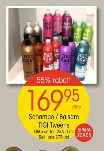 EKO Schampo / Balsam TIGI Tweens erbjuda