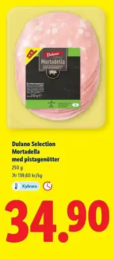 Lidl Dulano Selection Mortadella med pistagenötter erbjuda