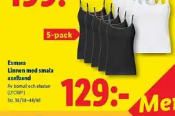 Lidl Esmara Linnen med smala axelband erbjuda