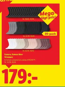 Lidl Esmara, Esmara Men Strumpor erbjuda