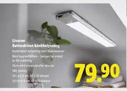 Lidl Livarno Batterdriven bänkbelysning erbjuda