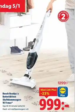 Lidl BOSCH Readyy y Batteridriven Skaftdammsugare 16 V max erbjuda