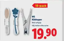 Lidl W5 Klädnypor erbjuda