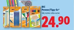 Lidl BIC Pennor/Tipp-Ex erbjuda