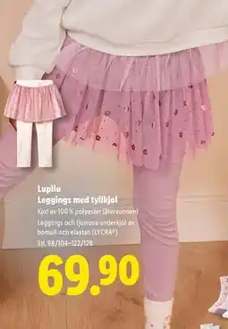 Lidl Lupilu Leggings med tyllkjol erbjuda