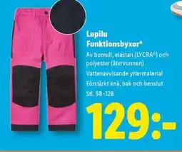 Lidl Lupilu Funktionsbyxor erbjuda