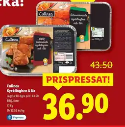 Lidl Culinea Kycklingben & lår erbjuda