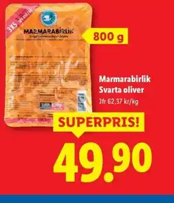 Lidl Marmarabirlik Svarta oliver erbjuda