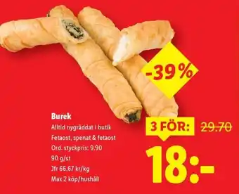 Lidl Burek erbjuda