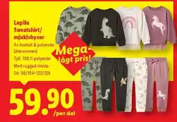 Lidl Lupilu Sweatshirt/ mjukisbyxor erbjuda