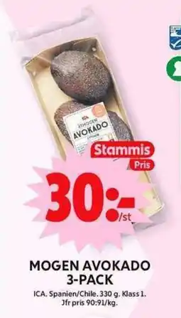 ICA Maxi ICA Mogen avokado 3-pack erbjuda