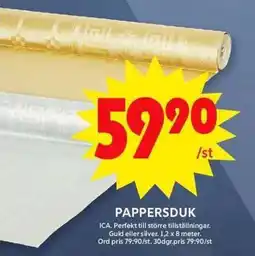 ICA Maxi Pappersduk erbjuda