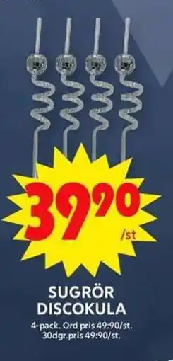 ICA Maxi Sugrör discokula erbjuda