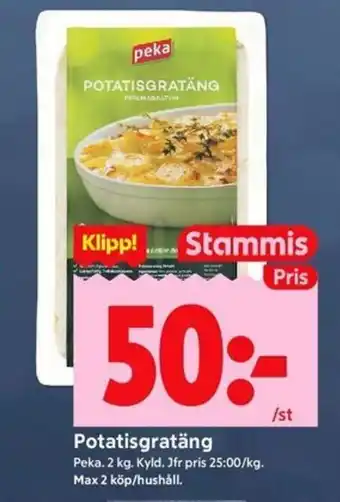 PEKA Potatisgratäng