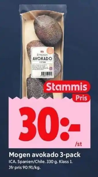 ICA Mogen avokado 3-pack