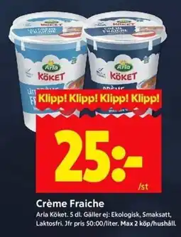 ICA Kvantum ARLA Crème fraiche erbjuda