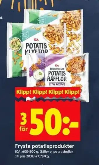 ICA Frysta potatisprodukter