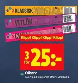 ICA Kvantum ICA Ölkorv erbjuda