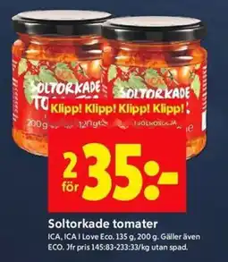 ICA Kvantum ICA Soltorkade tomater erbjuda