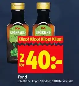 ICA Kvantum ICA Fond erbjuda