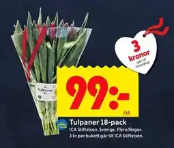 ICA Kvantum ICA Tulpaner 18-pack erbjuda