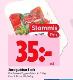 ICA Kvantum ICA Jordgubbar i ask erbjuda