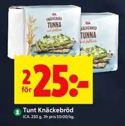ICA Kvantum ICA Tunt knäckebröd erbjuda