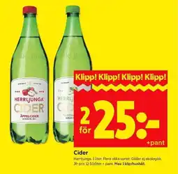 ICA Kvantum HERRLJUNGA Cider erbjuda